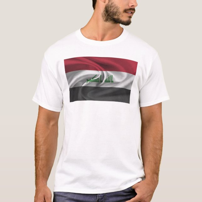 T-shirt Drapeau De L'Irak (Devant)