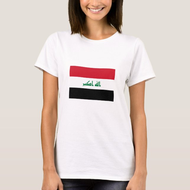 T-shirt Drapeau de l'Irak (Devant)