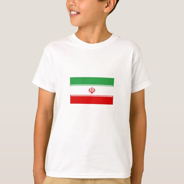 T-shirt Drapeau de l'Iran (Devant)