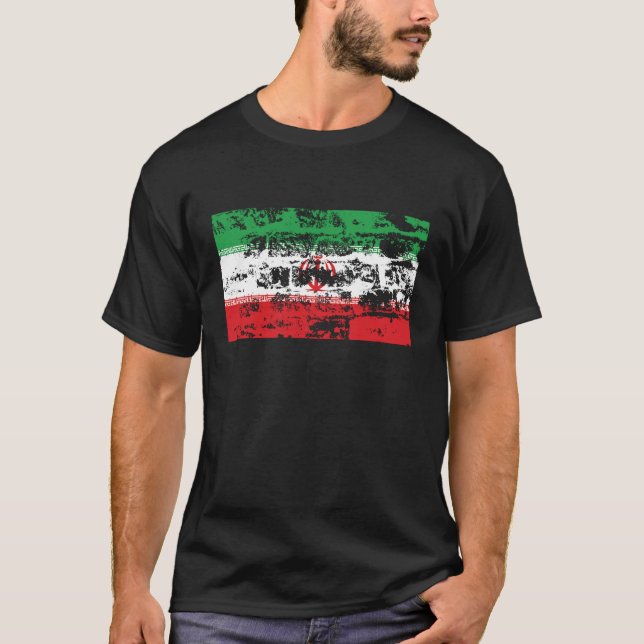 T-shirt Drapeau de l'Iran (Devant)