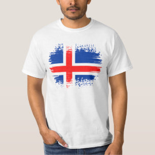 T-shirt Drapeau de l'Islande