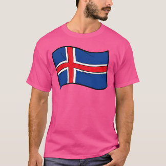 T-shirt Drapeau De L'Islande