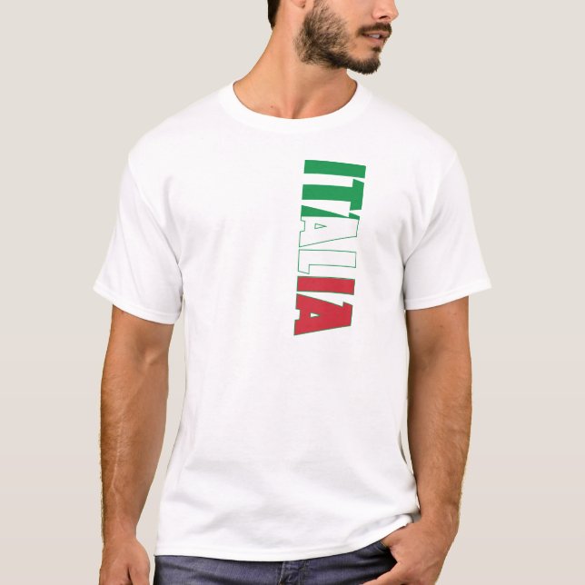 T-shirt Drapeau de l'Italie (Devant)