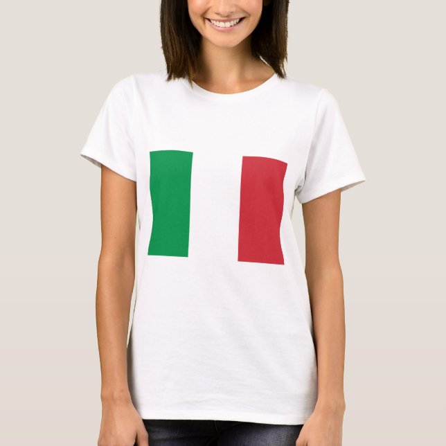 T-shirt Drapeau de l'Italie (Devant)