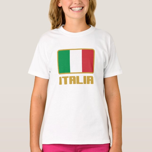 T-shirt Drapeau de l'Italie (Devant)