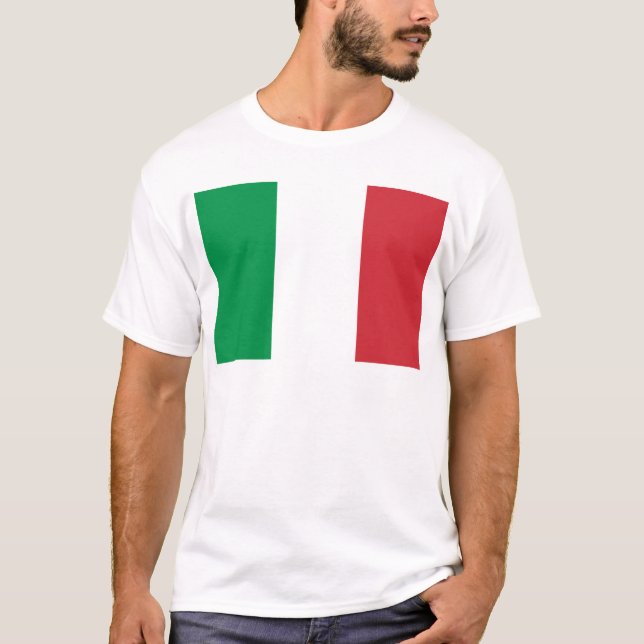 T-shirt Drapeau de l'Italie (Devant)