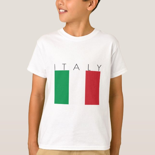 T-shirt Drapeau de l'Italie (Devant)