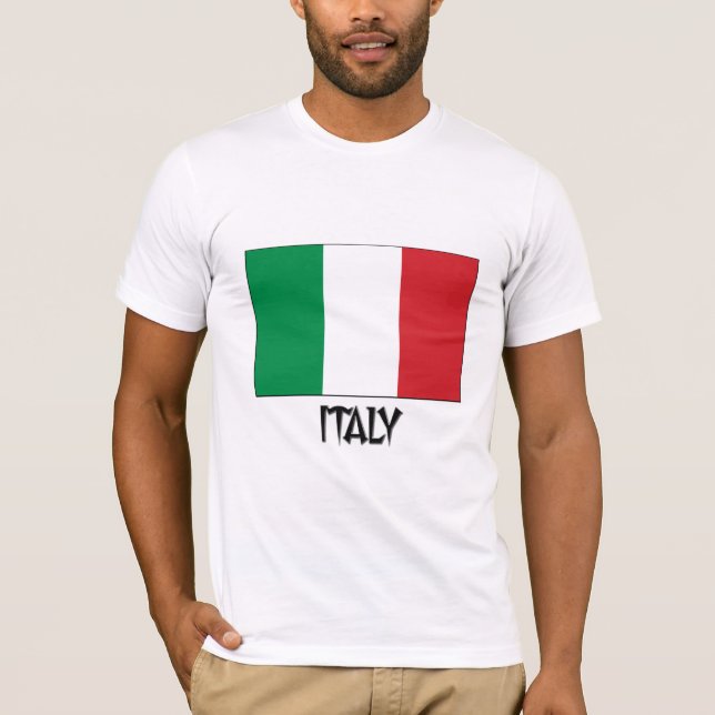 T-shirt Drapeau de l'Italie (Devant)
