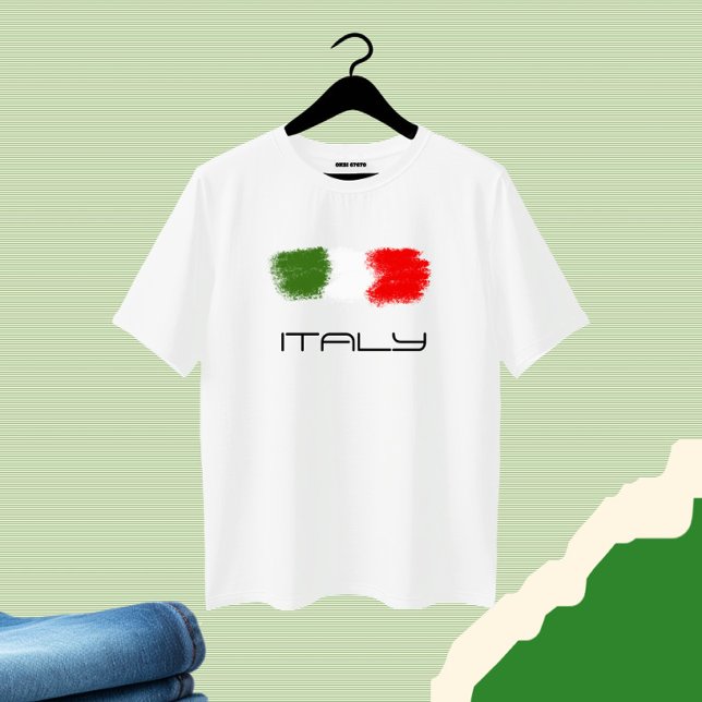 T-shirt Drapeau de l'Italie (Créateur téléchargé)