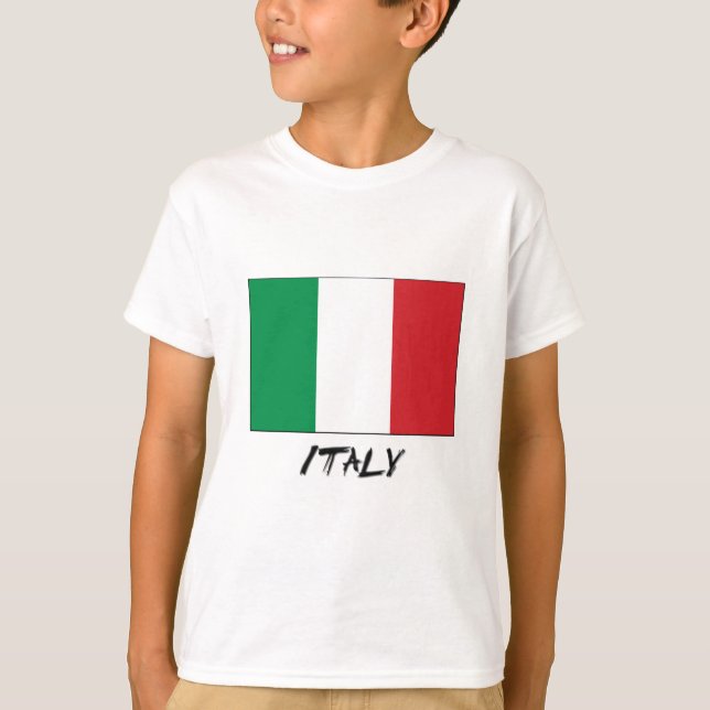 T-shirt Drapeau de l'Italie (Devant)