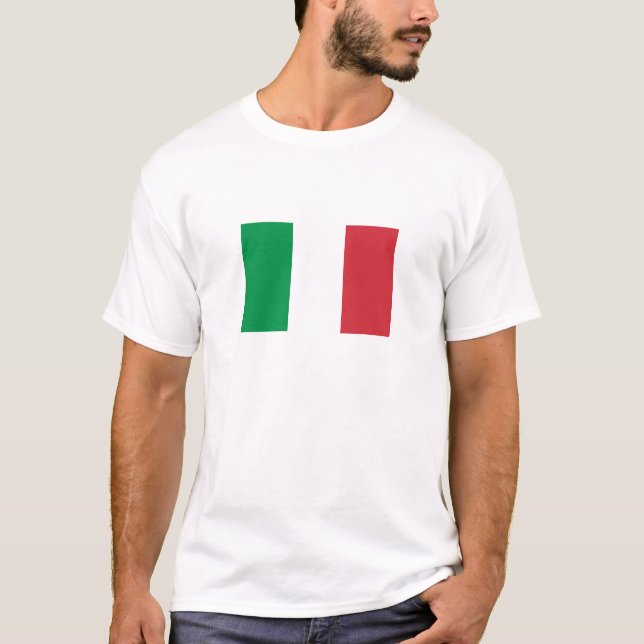 T-shirt Drapeau de l'Italie (Devant)