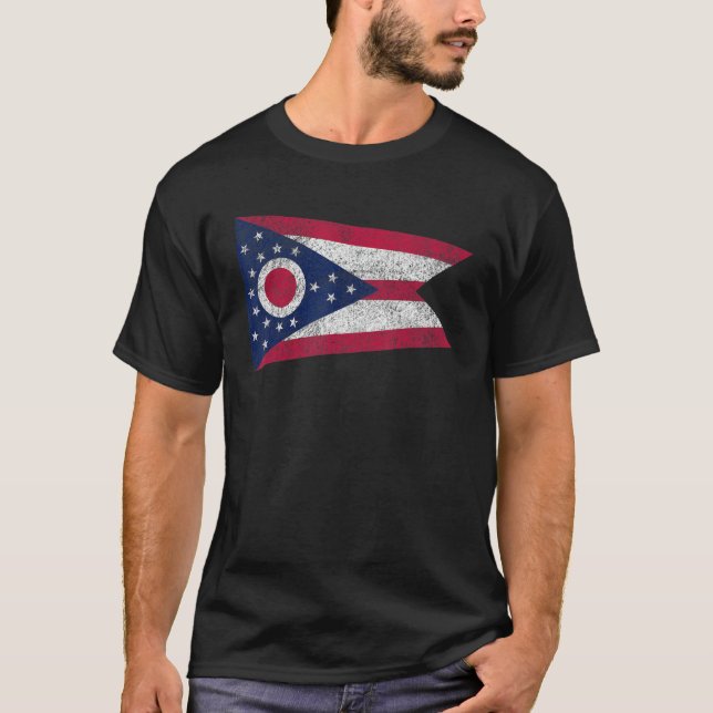 T-shirt Drapeau De L'Ohio Ohio Burgee (Devant)