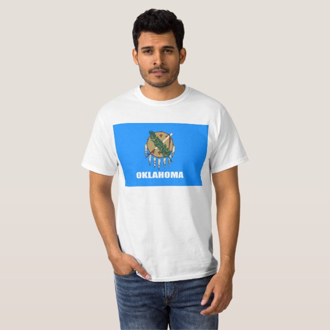 T-shirt Drapeau de l'Oklahoma  (Devant entier)