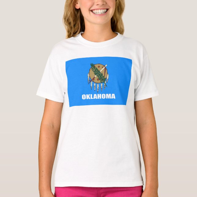 T-shirt Drapeau de l'Oklahoma  (Devant)