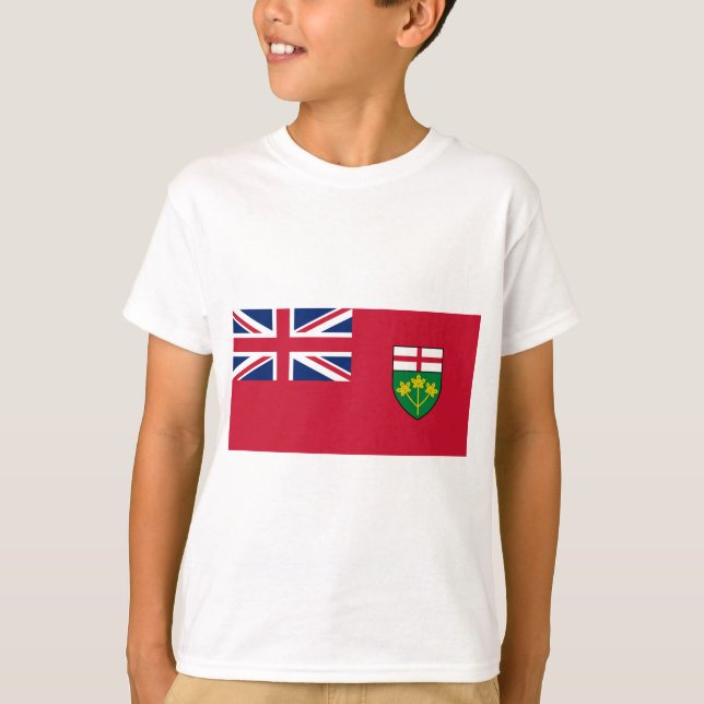 T-shirt drapeau de l'Ontario (Devant)