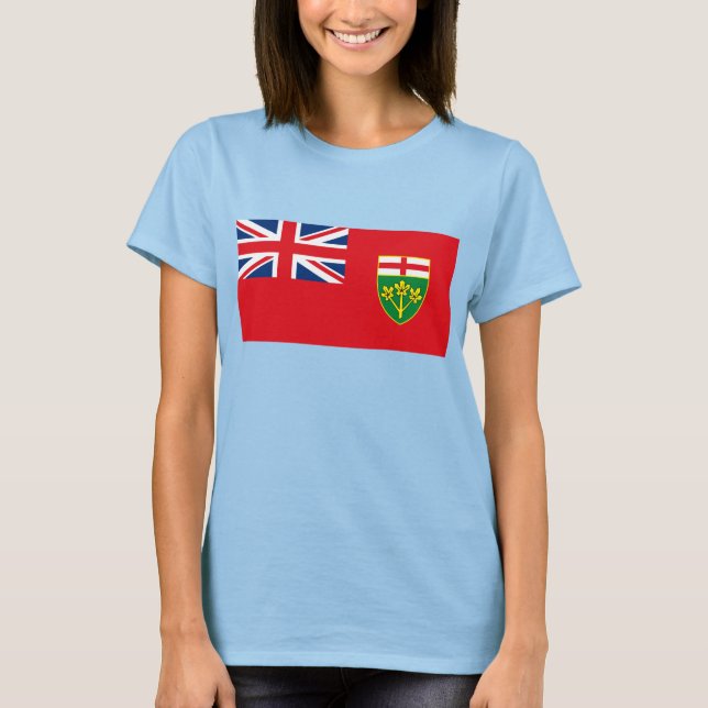 T-shirt drapeau de l'Ontario (Devant)