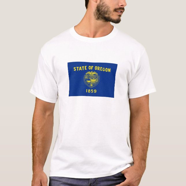 T-shirt Drapeau de l'Oregon (Devant)