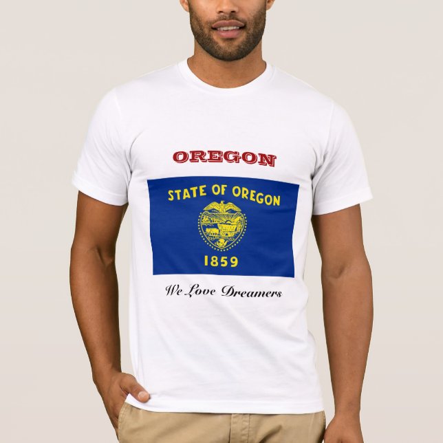 T-shirt Drapeau de l'Oregon (Devant)