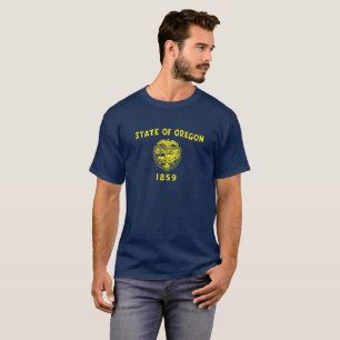 T-shirt Drapeau de l'Oregon
