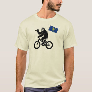 T-shirt Drapeau de l'Oregon de Bigfoot Cyclon