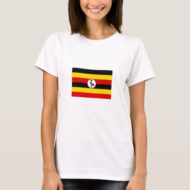 T-shirt Drapeau de l'Ouganda (Devant)