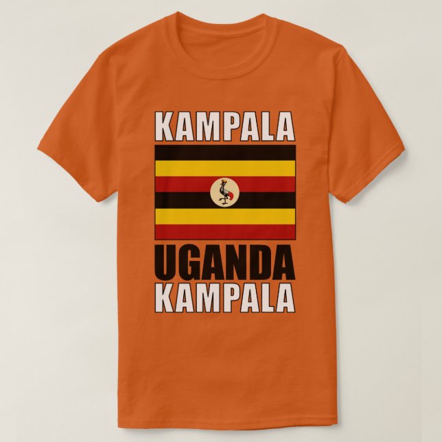 T-shirt Drapeau de l'Ouganda (Design devant)