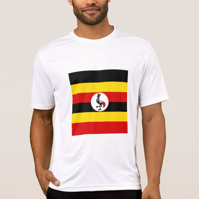 T-shirt Drapeau de l'Ouganda (Devant)