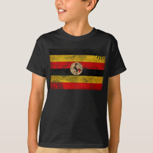T-shirt Drapeau de l'Ouganda