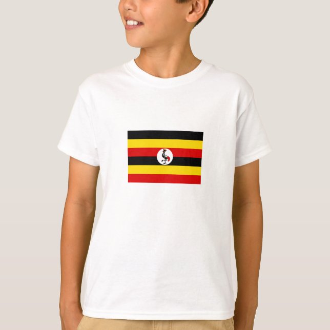 T-shirt Drapeau de l'Ouganda (Devant)