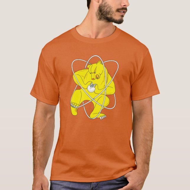T-shirt Drapeau de l'ours atomique de la ville secrète de  (Devant)