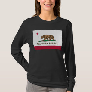 T-shirt Drapeau de l'ours de Californie : État de Cali Gol