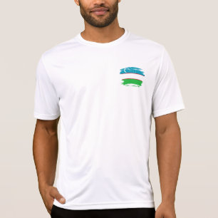 T-shirt Drapeau de l'Ouzbékistan