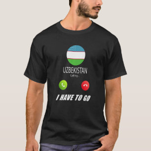 T-shirt Drapeau de l'Ouzbékistan Souvenir l'Ouzbékistan ap