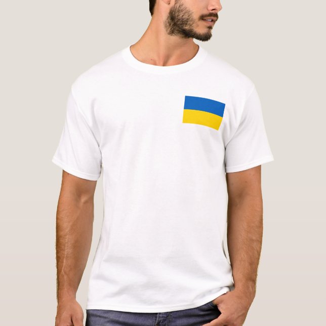 T-shirt Drapeau de l'Ukraine (Devant)
