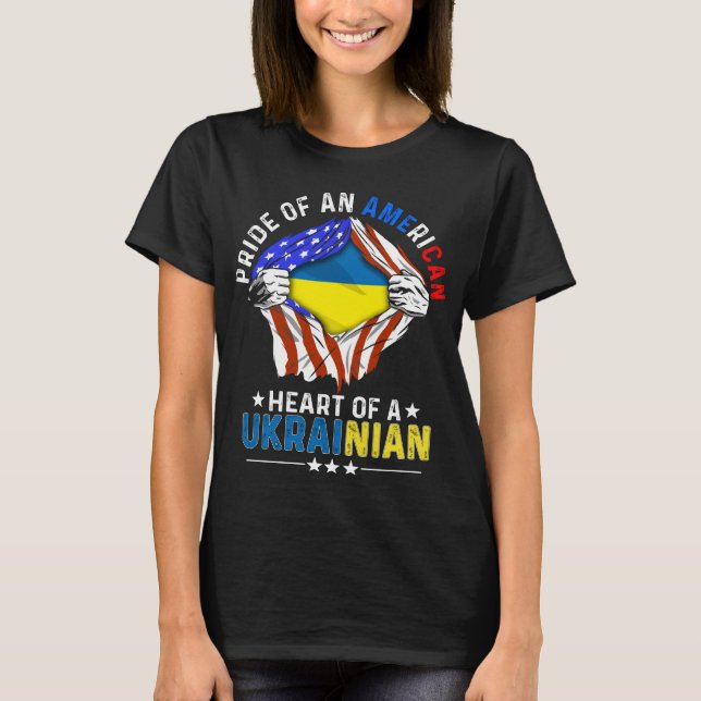 T-shirt Drapeau de l'Ukraine (Devant)