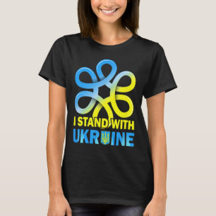T-shirt Drapeau de l'Ukraine Soutenez l'Ukraine Anti-Pouti