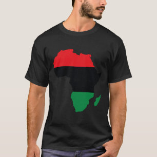 T-shirt Drapeau de l'Unia panafricaine Carte du continent