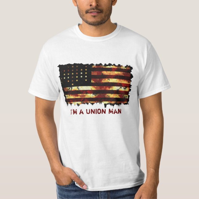 T-shirt Drapeau de l'Union, Guerre civile, Drapeau américa (Devant)