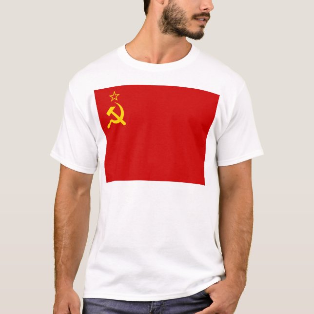 T-shirt Drapeau de l'Union soviétique, URSS, CCCP, communi (Devant)