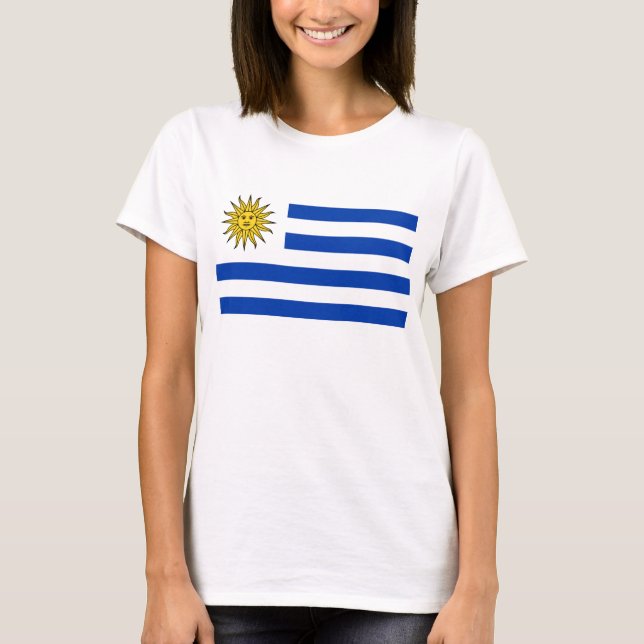 T-shirt Drapeau de l'Uruguay (Devant)