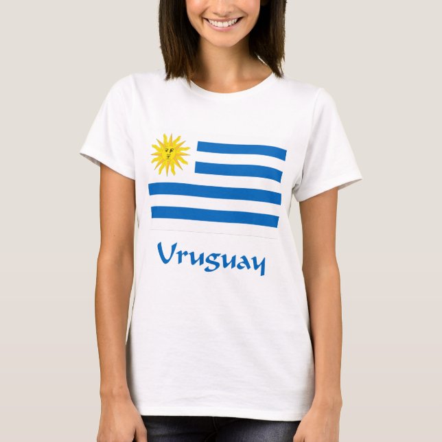 T-shirt Drapeau de l'Uruguay (Devant)