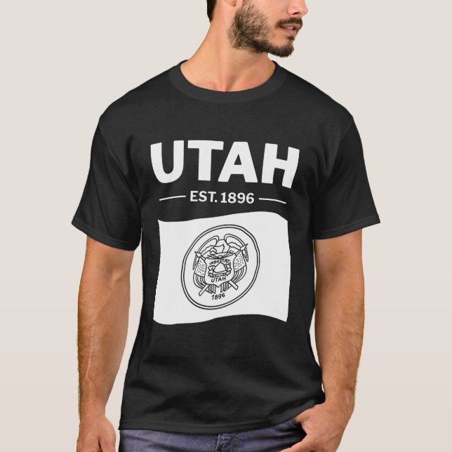 T-shirt Drapeau de l'Utah (Devant)