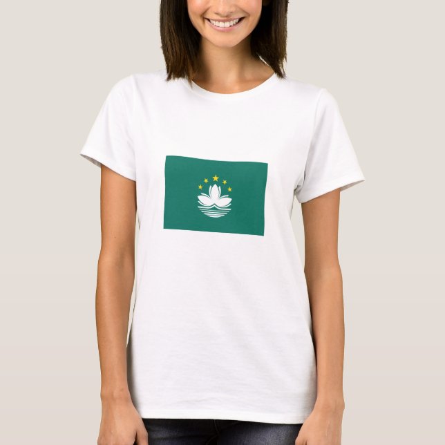 T-shirt Drapeau de Macao (Devant)