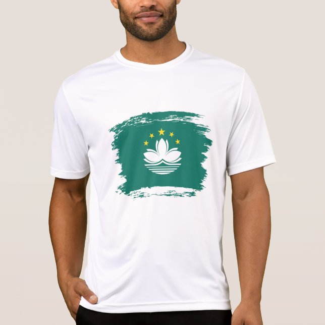 T-shirt Drapeau de Macao (Devant)