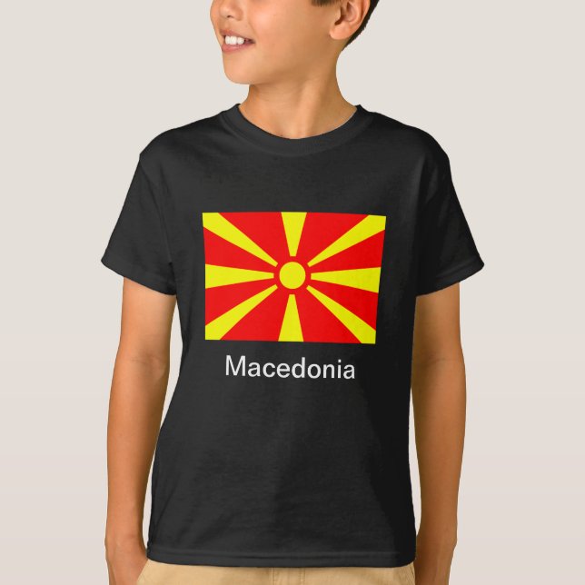 T-shirt Drapeau de Macédoine (Devant)