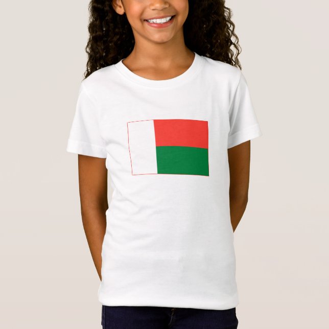 T-Shirt Drapeau de Madagascar (Devant)