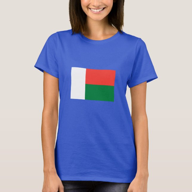T-shirt Drapeau de Madagascar (Devant)