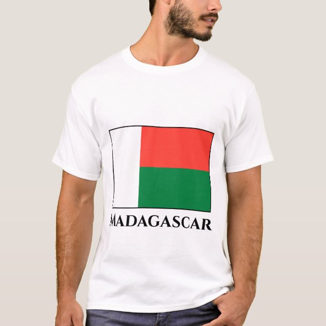 T-shirt Drapeau de Madagascar (Devant)