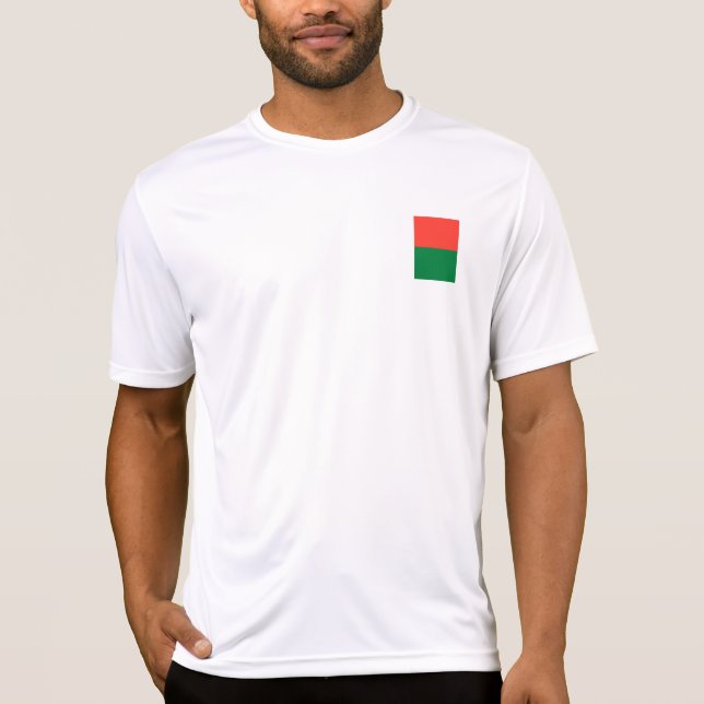 T-shirt Drapeau de Madagascar (Devant)