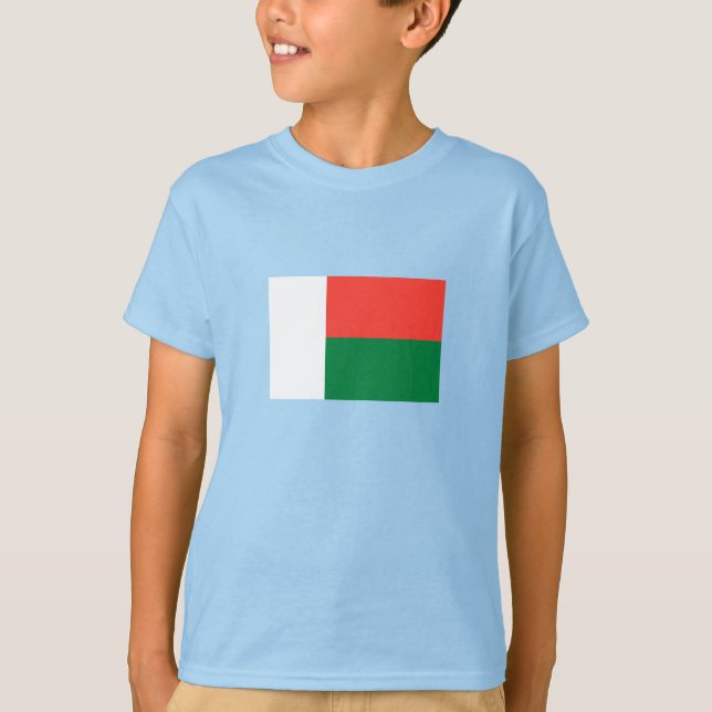 T-shirt Drapeau de Madagascar (Devant)